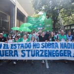 ATE se movilizó al Ministerio de Desregulación en la previa de la Marcha Nacional de Salud