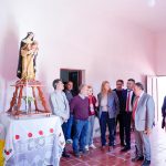 Quintela visitó la Iglesia Santa Rosa de Lima en Patquía y se comprometió a restaurarla para preservar su valor patrimonial